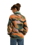 The Billabong Womens Adventure Division Switchback 1/4 Zip Fleece Jacket in Black Multi