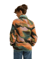 The Billabong Womens Adventure Division Switchback 1/4 Zip Fleece Jacket in Black Multi