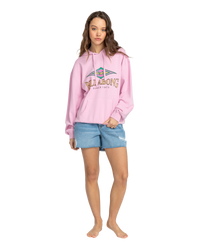 The Billabong Womens Dawn Patrol Hoodie in Lilac Smoke
