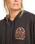 The Billabong Womens El Sol Zip Hoodie in Off Black