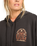 The Billabong Womens El Sol Zip Hoodie in Off Black