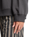 The Billabong Womens El Sol Zip Hoodie in Off Black