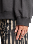 The Billabong Womens El Sol Zip Hoodie in Off Black