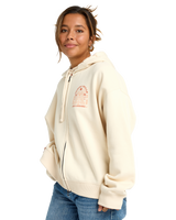 El Sol Zip Hoodie in Whitecap