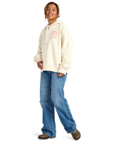 El Sol Zip Hoodie in Whitecap