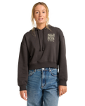 The Billabong Womens Lost Mind Hoodie in Off Black