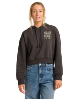 The Billabong Womens Lost Mind Hoodie in Off Black