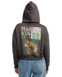 The Billabong Womens Lost Mind Hoodie in Off Black