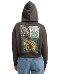 The Billabong Womens Lost Mind Hoodie in Off Black