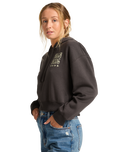 The Billabong Womens Lost Mind Hoodie in Off Black