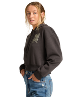 The Billabong Womens Lost Mind Hoodie in Off Black