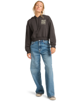 The Billabong Womens Lost Mind Hoodie in Off Black