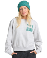 The Billabong Womens Family Tree Sweatshirt in Light Grey Heather