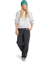 The Billabong Womens Family Tree Sweatshirt in Light Grey Heather