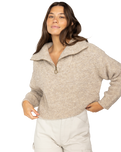The Billabong Womens Lost Heaven Jumper in Khaki