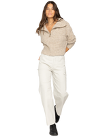 The Billabong Womens Lost Heaven Jumper in Khaki