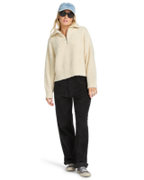 The Billabong Womens Lost Heaven Jumper in Whitecap