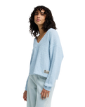 The Billabong Womens Cozy Jumper in Mist Blue