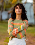 The Billabong Womens Make It Waves Jumper in Stone