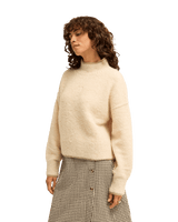 The Billabong Womens True Love Jumper in White Cap