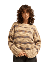 The Billabong Womens Malibu Creek Jumper in Army Green