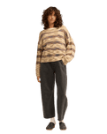 The Billabong Womens Malibu Creek Jumper in Army Green