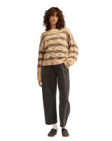The Billabong Womens Malibu Creek Jumper in Army Green