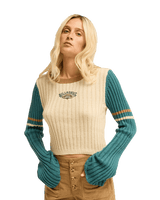 The Billabong Womens Since 73 Wave Jumper in Colonial Blue