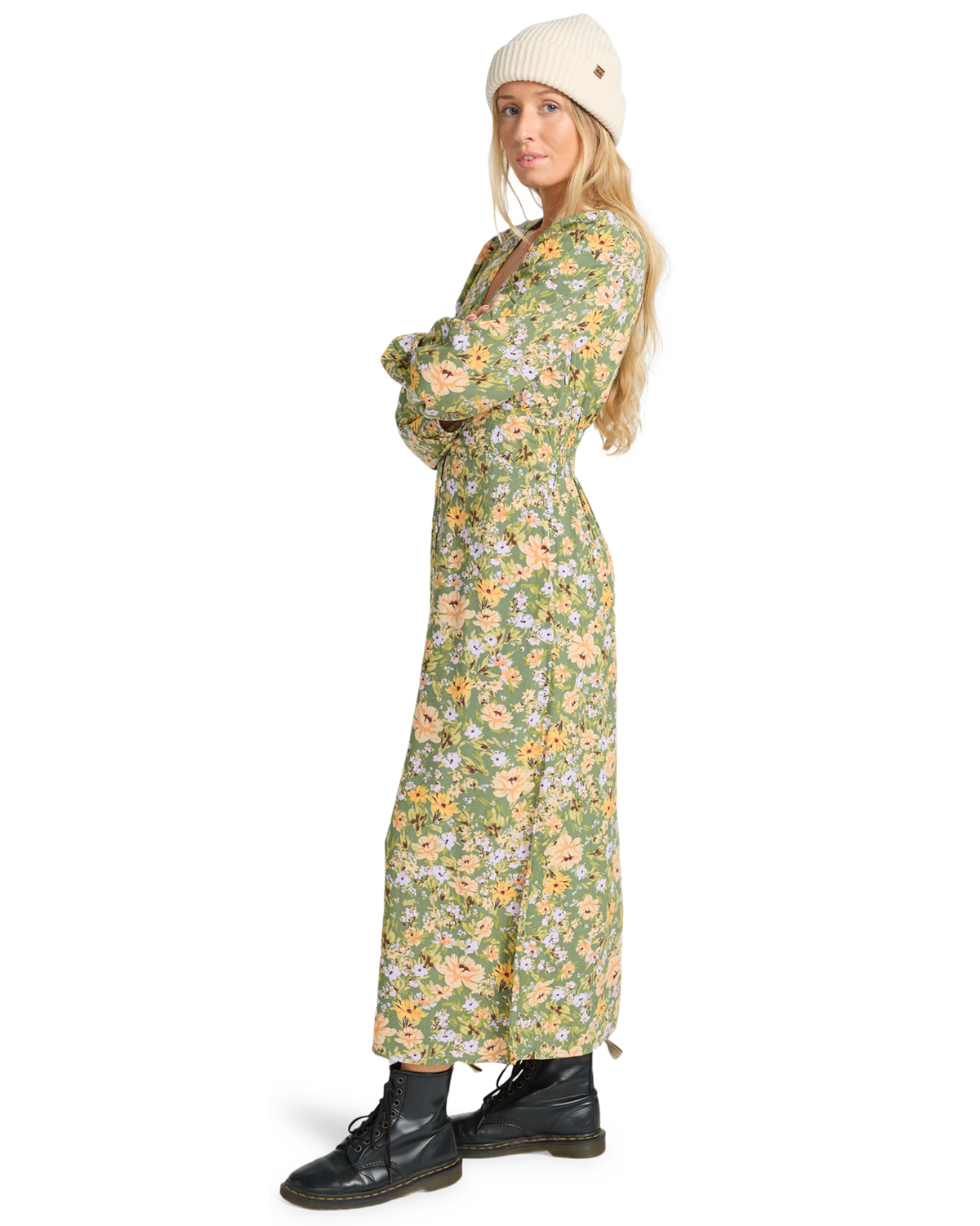 The Billabong Womens Cool Night Dress in Luv Army