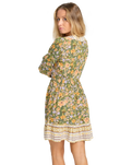The Billabong Womens New Dawn Dress in Luv Army