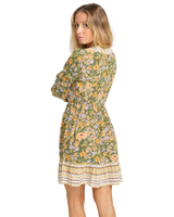 The Billabong Womens New Dawn Dress in Luv Army