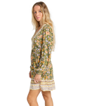 The Billabong Womens New Dawn Dress in Luv Army