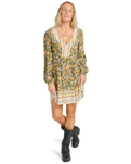 The Billabong Womens New Dawn Dress in Luv Army