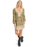 The Billabong Womens New Dawn Dress in Luv Army