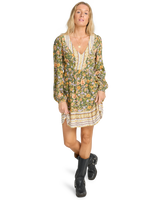 The Billabong Womens New Dawn Dress in Luv Army