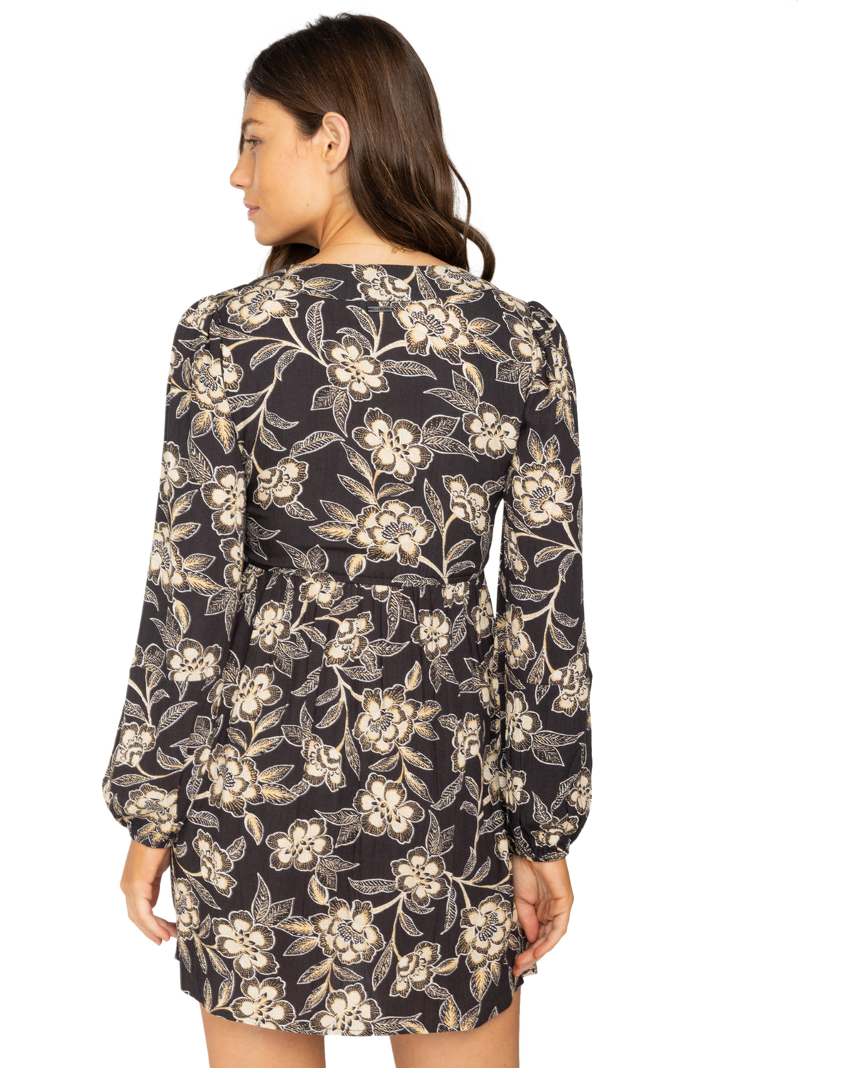 The Billabong Womens New Dawn Dress in Black Sands 2