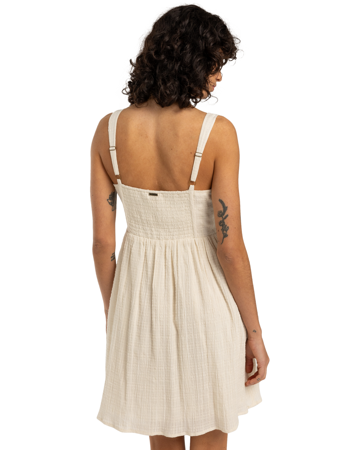 The Billabong Womens Romantic Vibes Skater Dress in Whitecap