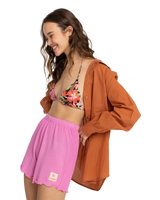 The Billabong Womens Swell Shirt in Golden Brown