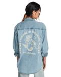 Down The Coast Shirt in Washed Blue