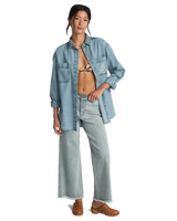 Down The Coast Shirt in Washed Blue