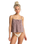 The Billabong Womens Sweet As Ever Vest Top in Cranberry