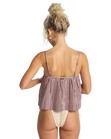 The Billabong Womens Sweet As Ever Vest Top in Cranberry