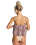 The Billabong Womens Sweet As Ever Vest Top in Cranberry