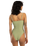 The Billabong Womens Tanlines Tully One Piece Swimsuit in Avocado