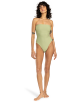 The Billabong Womens Tanlines Tully One Piece Swimsuit in Avocado