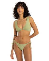 The Billabong Womens Tanlines Ava Tank Bikini Top in Avocado