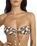 Dark Wave Bandeau Bikini Top in Multi