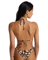 Dark Wave Tri Multi Bikini Top in Multi