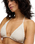 Twisted Tides Remi Tri Bikini Top in White Cap