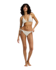 Twisted Tides Remi Tri Bikini Top in White Cap
